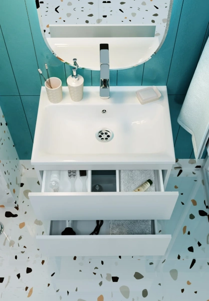 Мебель для ванной Marka One Elena 60 push фото в интернет-магазине «Wasser-Haus.ru»