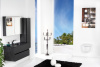 Мебель для ванной Armadi Art Vallessi 100 антрацит матовая, с черной раковиной фото в интернет-магазине «Wasser-Haus.ru»