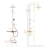Душевая стойка RGW Shower Panels SP-34G, золото фото в интернет-магазине «Wasser-Haus.ru»