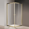 Душевой уголок Cezares Giubileo-A-2-100 прозрачное стекло, золото фото в интернет-магазине «Wasser-Haus.ru»