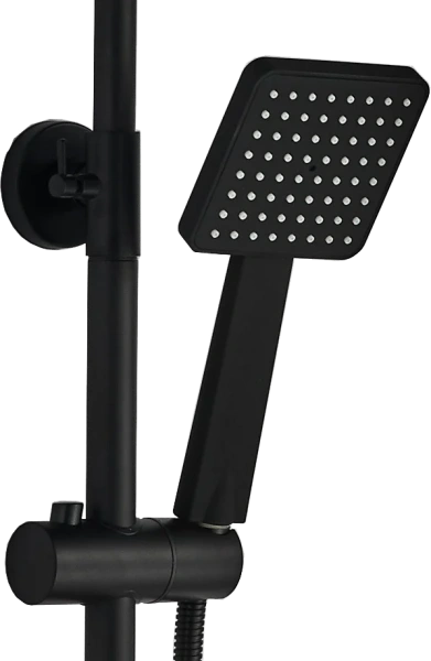 Душевая стойка BOCH MANN Eco Quadro Black BM8427 черная фото в интернет-магазине «Wasser-Haus.ru»