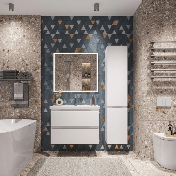 Тумба с раковиной SanStar Riana 80 подвесная фото в интернет-магазине «Wasser-Haus.ru»