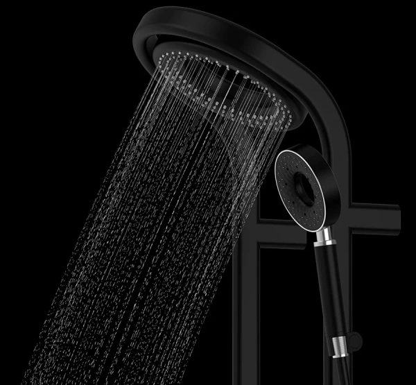 Душевая стойка AQUAme AQM8004B черный фото в интернет-магазине «Wasser-Haus.ru»