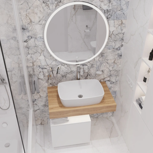 Раковина VitrA Shift 7075B003-0016 55 см фото в интернет-магазине «Wasser-Haus.ru»