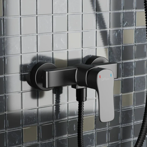 Смеситель для душа Paini Viva Style P4YO511 черный матовый фото в интернет-магазине «Wasser-Haus.ru»