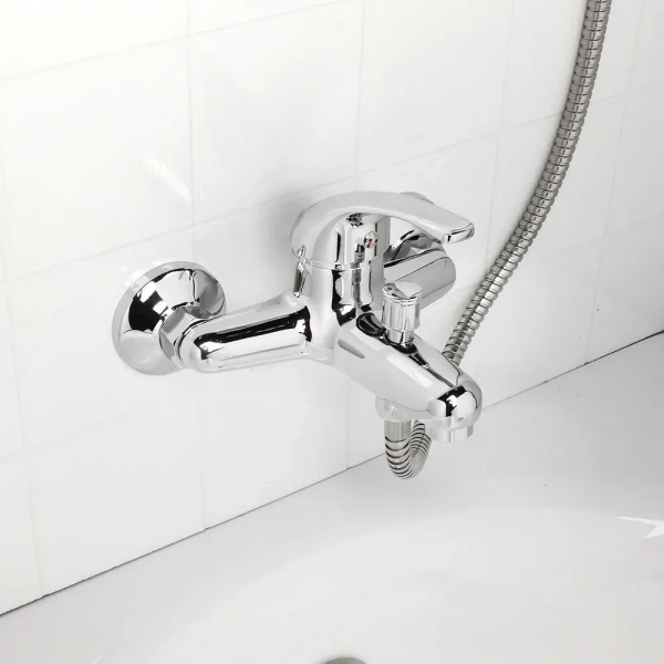 Смеситель для ванны с душем Potato '04 P3004, хром фото в интернет-магазине «Wasser-Haus.ru»