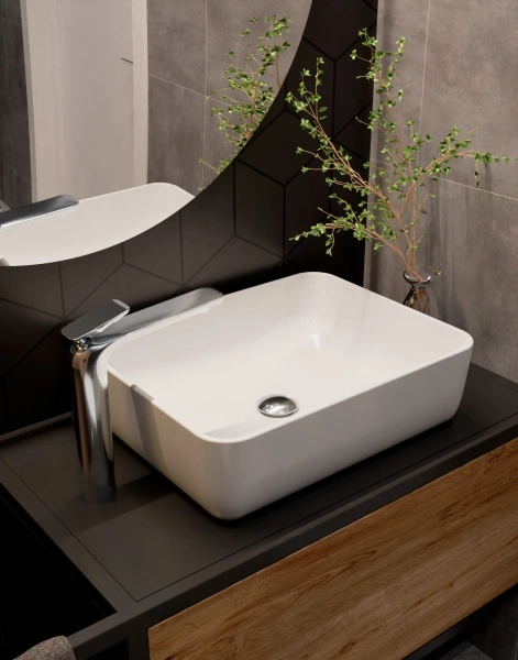Смеситель для раковины высокий хром, AQUAme Como AQM6514CR фото в интернет-магазине «Wasser-Haus.ru»