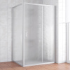 Душевой уголок Vegas Glass ZP+ZPV 120*90 07 02 профиль матовый хром, стекло шиншилла фото в интернет-магазине «Wasser-Haus.ru»