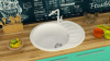 Мойка кухонная ZETT lab. T010Q001 белый лед фото в интернет-магазине «Wasser-Haus.ru»