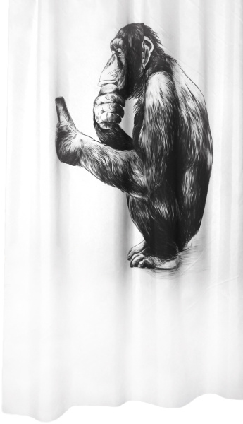 Штора для ванной Bacchetta Monkey 180x200 фото в интернет-магазине «Wasser-Haus.ru»