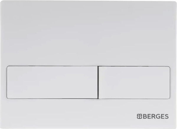 Система инсталляции для унитазов Berges Wasserhaus Novum 040214 с кнопкой смыва, белая фото в интернет-магазине «Wasser-Haus.ru»