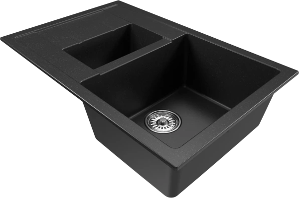 Мойка кухонная Mixline ML-GM22 ультра-черная фото в интернет-магазине «Wasser-Haus.ru»