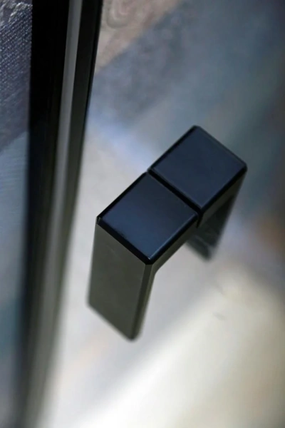 Душевая дверь в нишу Cezares Urban B 12 100 C Nero профиль черный, стекло прозрачное фото в интернет-магазине «Wasser-Haus.ru»