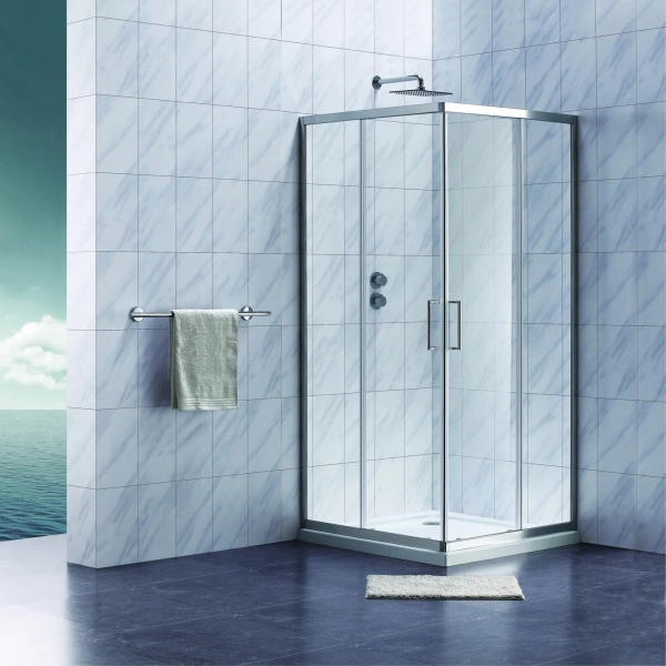 Душевой уголок Koller Pool Aqua Line Style S90SC 90х90, стекло прозрачное. профиль хром фото в интернет-магазине «Wasser-Haus.ru»