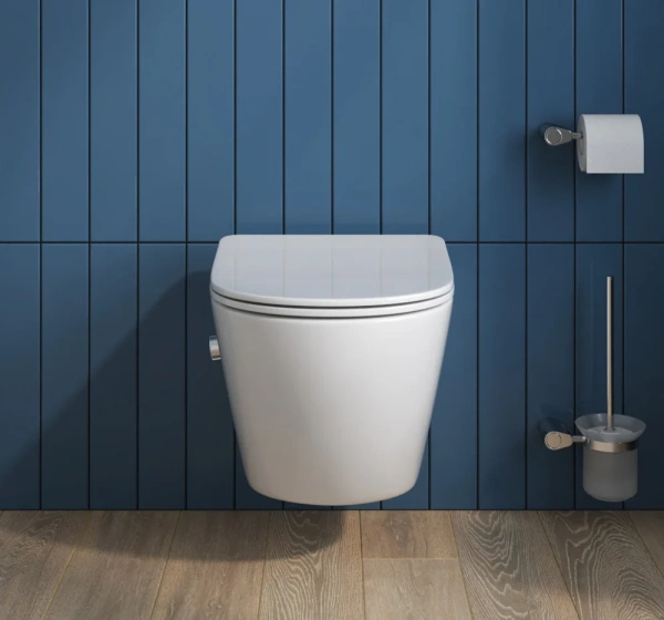 Комплект Унитаз подвесной BelBagno Uno BB3105CHR-BS/SC с микролифтом, со смесителем и функцией биде + Шумоизоляция Geberit + Инсталляция Duofix Delta 458.163.21.1 с кнопкой смыва, хром фото в интернет-магазине «Wasser-Haus.ru»