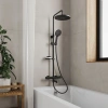 Душевая стойка Milardo Ideal Spa ILSBLTHM06, черный матовый фото в интернет-магазине «Wasser-Haus.ru»