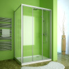 Душевой уголок GuteWetter Practic Rectan GK-403 правая 135x75 см стекло бесцветное, профиль матовый хром фото в интернет-магазине «Wasser-Haus.ru»