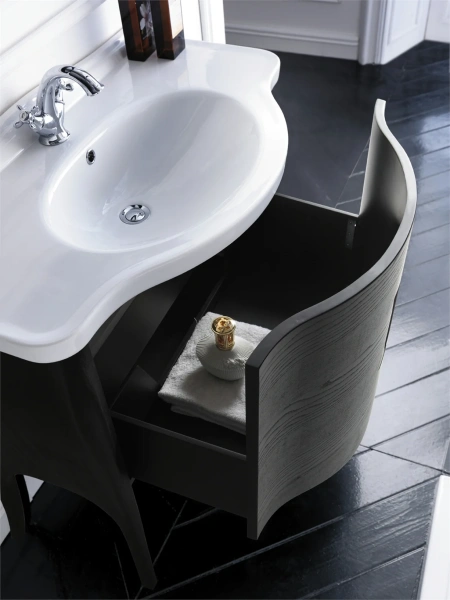 Тумба с раковиной Galassia Ethos 8478 110 см черный дуб фото в интернет-магазине «Wasser-Haus.ru»