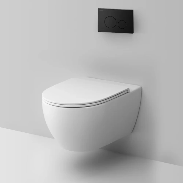 Комплект Унитаз подвесной AM.PM Awe C111700SC с микролифтом + Инсталляция Pro I012704.9038 с клавишей Pro L, черный матовый фото в интернет-магазине «Wasser-Haus.ru»