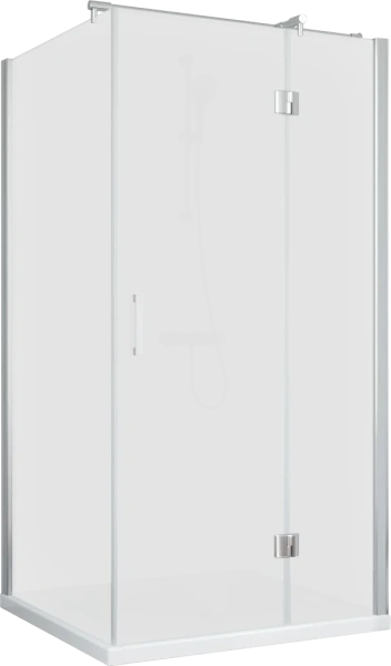 Душевой уголок Vegas Glass AFP-Fis TUR NOVO h1890 100*90 08 10 R профиль глянцевый хром, стекло сатин фото в интернет-магазине «Wasser-Haus.ru»