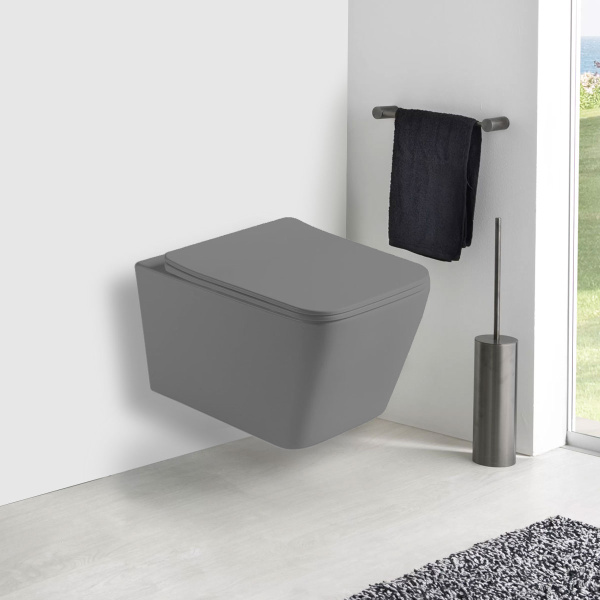 Унитаз подвесной Vincea Q-Line VT1-12MG матовый серый фото в интернет-магазине «Wasser-Haus.ru»