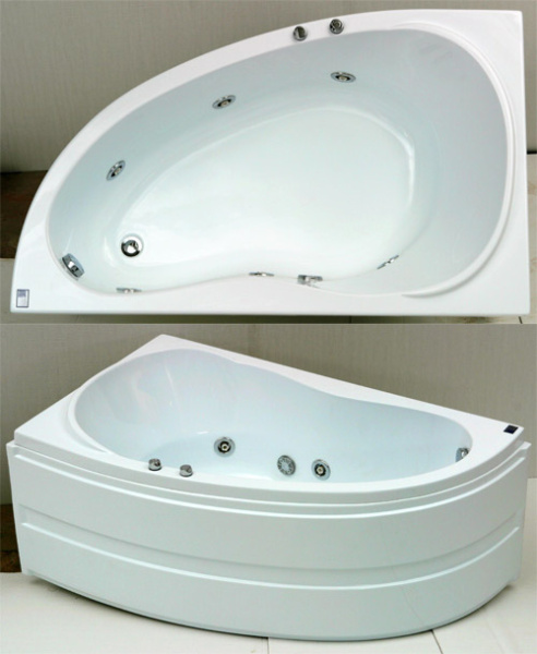 Акриловая ванна Bas Алегра 150х90 L с г/м фото в интернет-магазине «Wasser-Haus.ru»