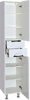 Шкаф-пенал Misty Жасмин 35 R белая эмаль фото в интернет-магазине «Wasser-Haus.ru»