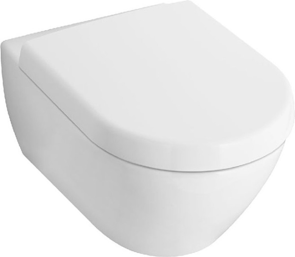 Крышка-сиденье Villeroy & Boch Subway 2.0 9M69 S101 с микролифтом, петли хром фото в интернет-магазине «Wasser-Haus.ru»
