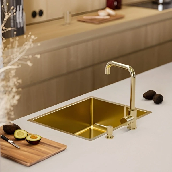 Смеситель для кухни ALVEUS OZ MONARCH GOLD фото в интернет-магазине «Wasser-Haus.ru»