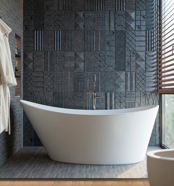 Акриловая ванна Artemis Lina 180x80 белая матовая фото в интернет-магазине «Wasser-Haus.ru»