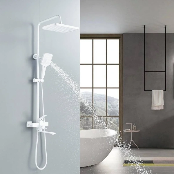 Душевая стойка Shevanik S6136C, белый фото в интернет-магазине «Wasser-Haus.ru»