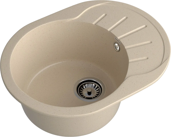 Мойка кухонная GranFest Rondo R-580L кашемир фото в интернет-магазине «Wasser-Haus.ru»