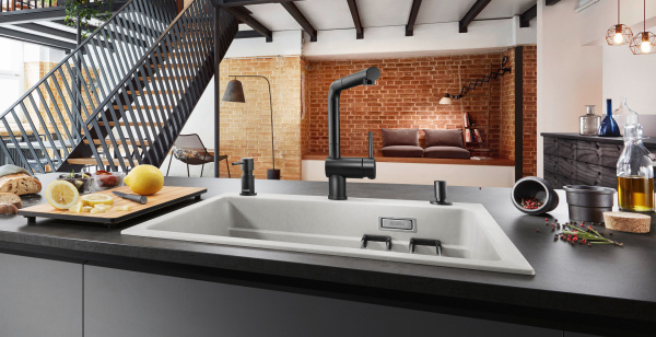 Дозатор Blanco Lato 525789 черный матовый фото в интернет-магазине «Wasser-Haus.ru»