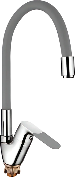 Смеситель для кухни Ledeme H53 L4153-9 с гибким изливом, хром, серый фото в интернет-магазине «Wasser-Haus.ru»