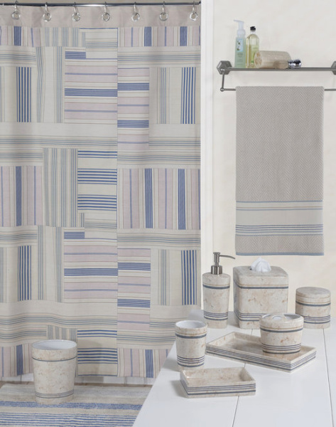 Контейнер Creative Bath Ticking Stripe фото в интернет-магазине «Wasser-Haus.ru»