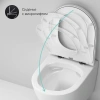 Унитаз подвесной AM.PM Sense C741701SC безободковый, с микролифтом фото в интернет-магазине «Wasser-Haus.ru»