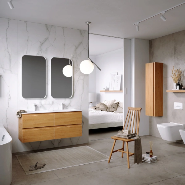 Мебель для ванной Aqwella 5 stars Accent 120 дуб золотой фото в интернет-магазине «Wasser-Haus.ru»