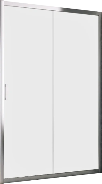 Душевая дверь в нишу Vegas Glass ZP Tur Novo h1900 145 08 10 профиль глянцевый хром, стекло сатин фото в интернет-магазине «Wasser-Haus.ru»