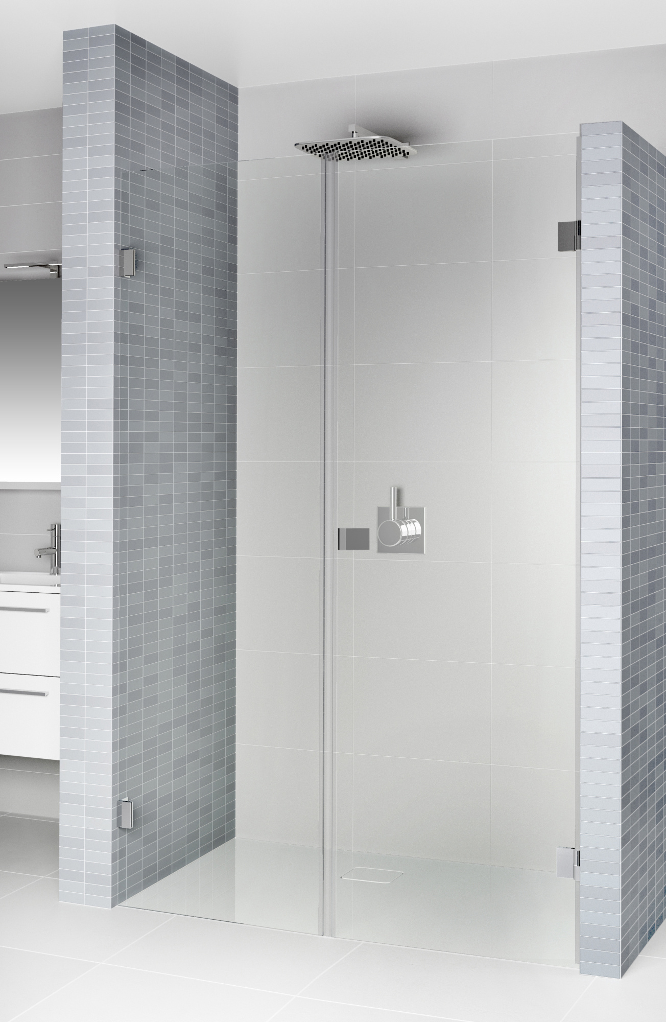 Душевая дверь в нишу Riho Scandic Mistral M102 90 см, R фото в интернет-магазине «Wasser-Haus.ru»