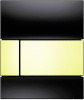 Кнопка смыва TECE Square Urinal 9242808 черное стекло, кнопка золото фото в интернет-магазине «Wasser-Haus.ru»