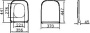 Комплект  Чаша для унитаза подвесного VitrA Shift 7742B083-0075 + Крышка-сиденье VitrA Shift 191-083-009 с микролифтом + Система инсталляции для унита фото в интернет-магазине «Wasser-Haus.ru»