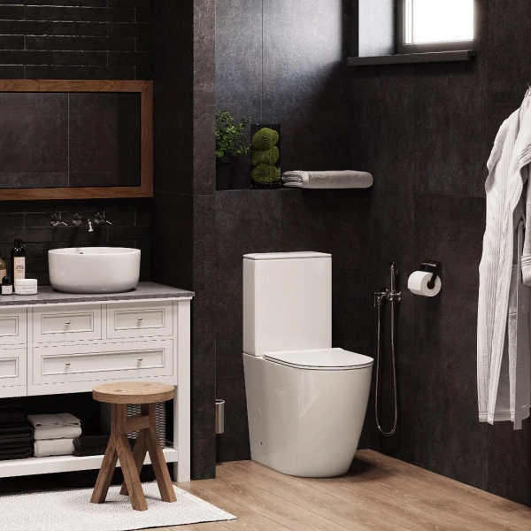 Унитаз-компакт Cerutti Spa Bella 8709 безободковый, с микролифтом фото в интернет-магазине «Wasser-Haus.ru»
