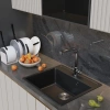 Мойка кухонная Mixline ML-GM15 ультра-черная фото в интернет-магазине «Wasser-Haus.ru»