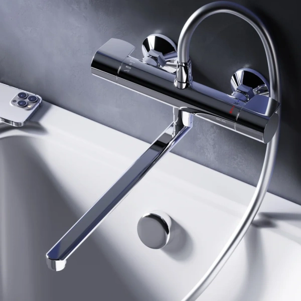 Термостатический смеситель AM.PM X-Joy F85A50900, хром фото в интернет-магазине «Wasser-Haus.ru»