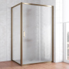 Душевой уголок Vegas Glass ZP+ZPV 120*80 05 02 профиль бронза, стекло шиншилла фото в интернет-магазине «Wasser-Haus.ru»