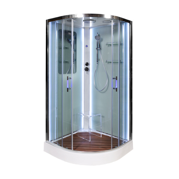 Душевая кабина AvaCan A01 LED с кнопкой фото в интернет-магазине «Wasser-Haus.ru»