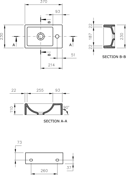 Рукомойник BOCCHI Mini 1418-001-0326 L, глянцевый белый фото в интернет-магазине «Wasser-Haus.ru»