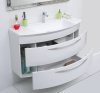 Мебель для ванной De Aqua Лонг 120 белая фото в интернет-магазине «Wasser-Haus.ru»