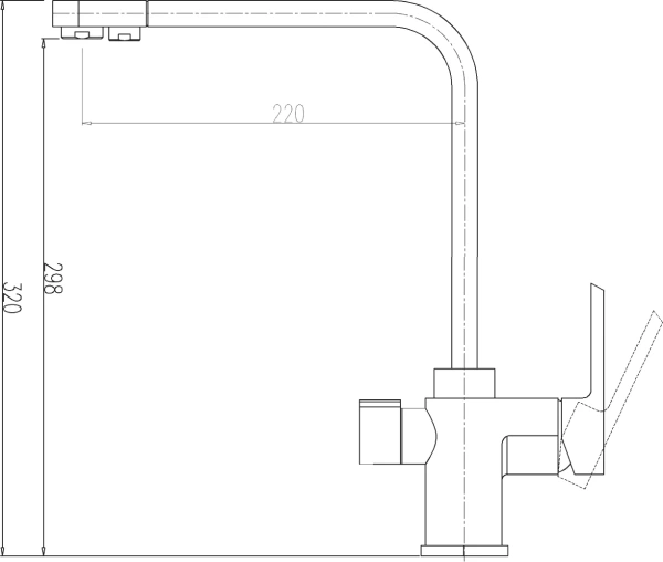 Смеситель для кухни Zorg Sanitary ZR 334 YF-NICKEL никель фото в интернет-магазине «Wasser-Haus.ru»