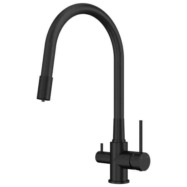 Смеситель для кухни Elghansa Kitchen Pure Water 56F5216-Black black фото в интернет-магазине «Wasser-Haus.ru»